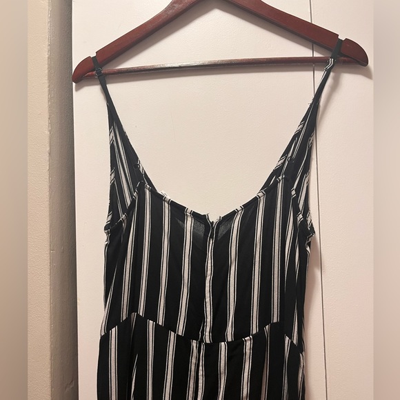 Linen jumpsuit - striped - Picture 4 of 4